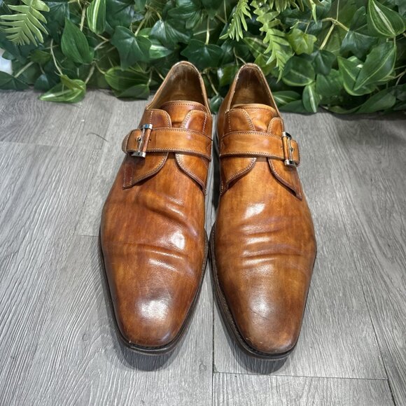 Magnanni Marco II Cuero Single Monk Strap size 15 Loafer READ main image 7